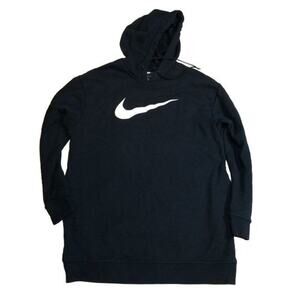 Nike Swoosh Black Hoodie Sweatshirt